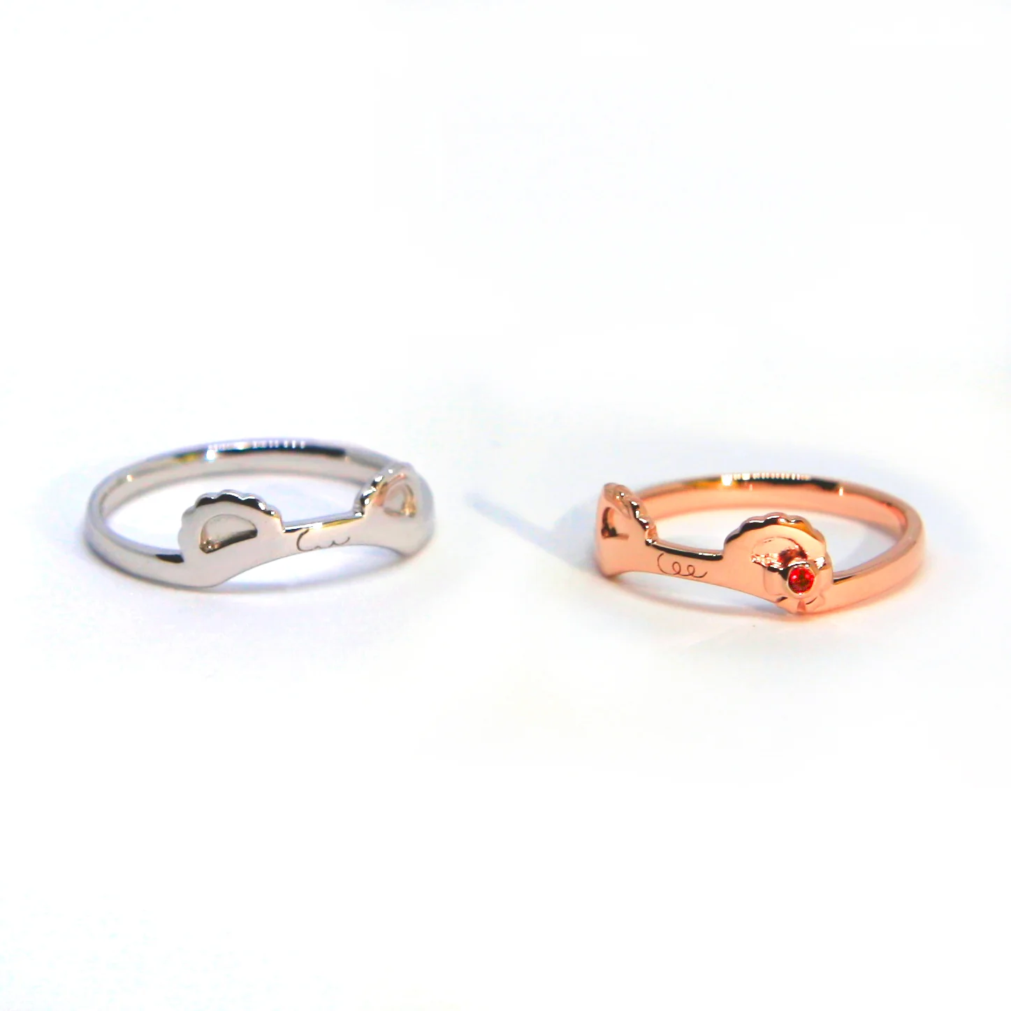 SugarCubs Silver Couple Ring [Latte] - Image 6