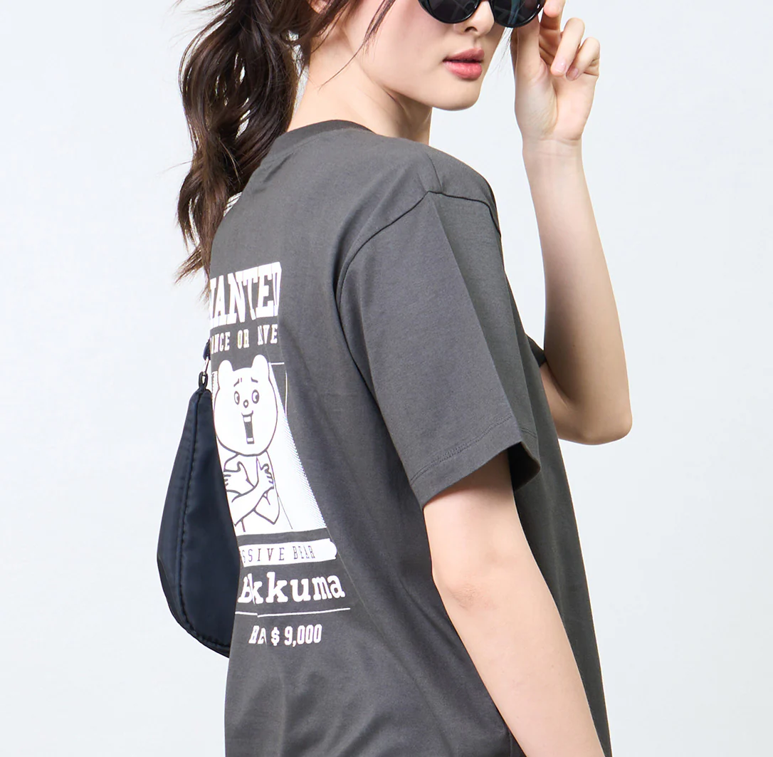 Betakkuma Wanted T-shirt [Dark Grey] - Image 4