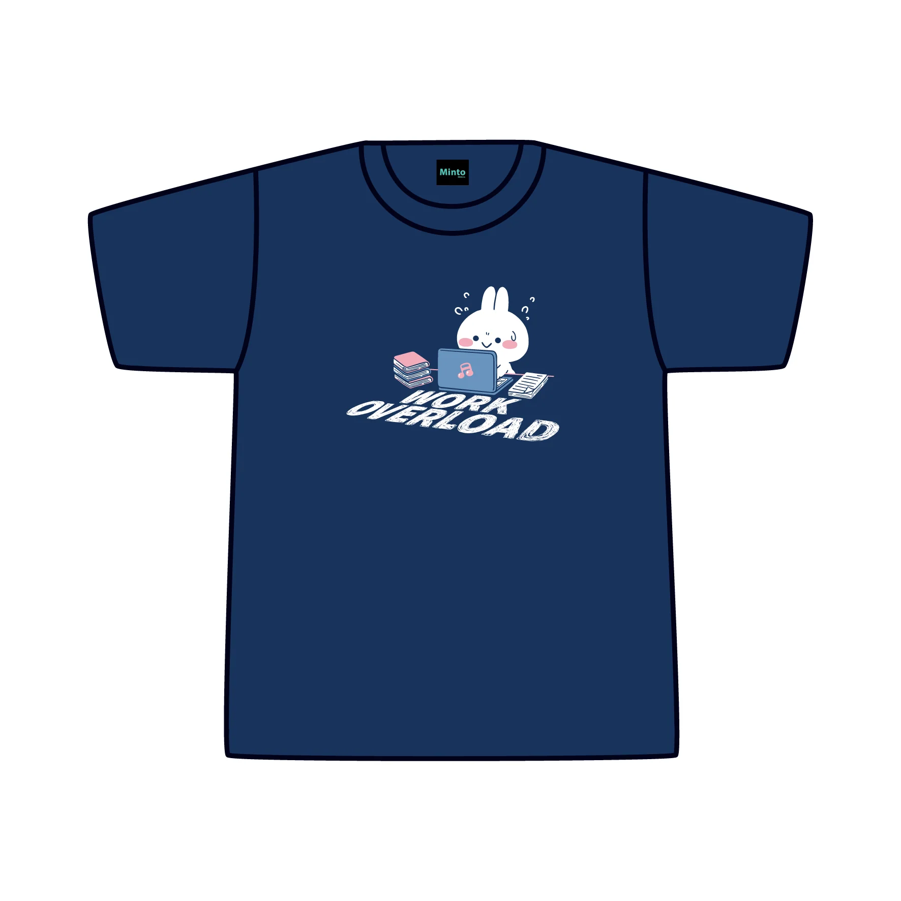 T-Shirt Mimi Neko Work Navy - Image 2