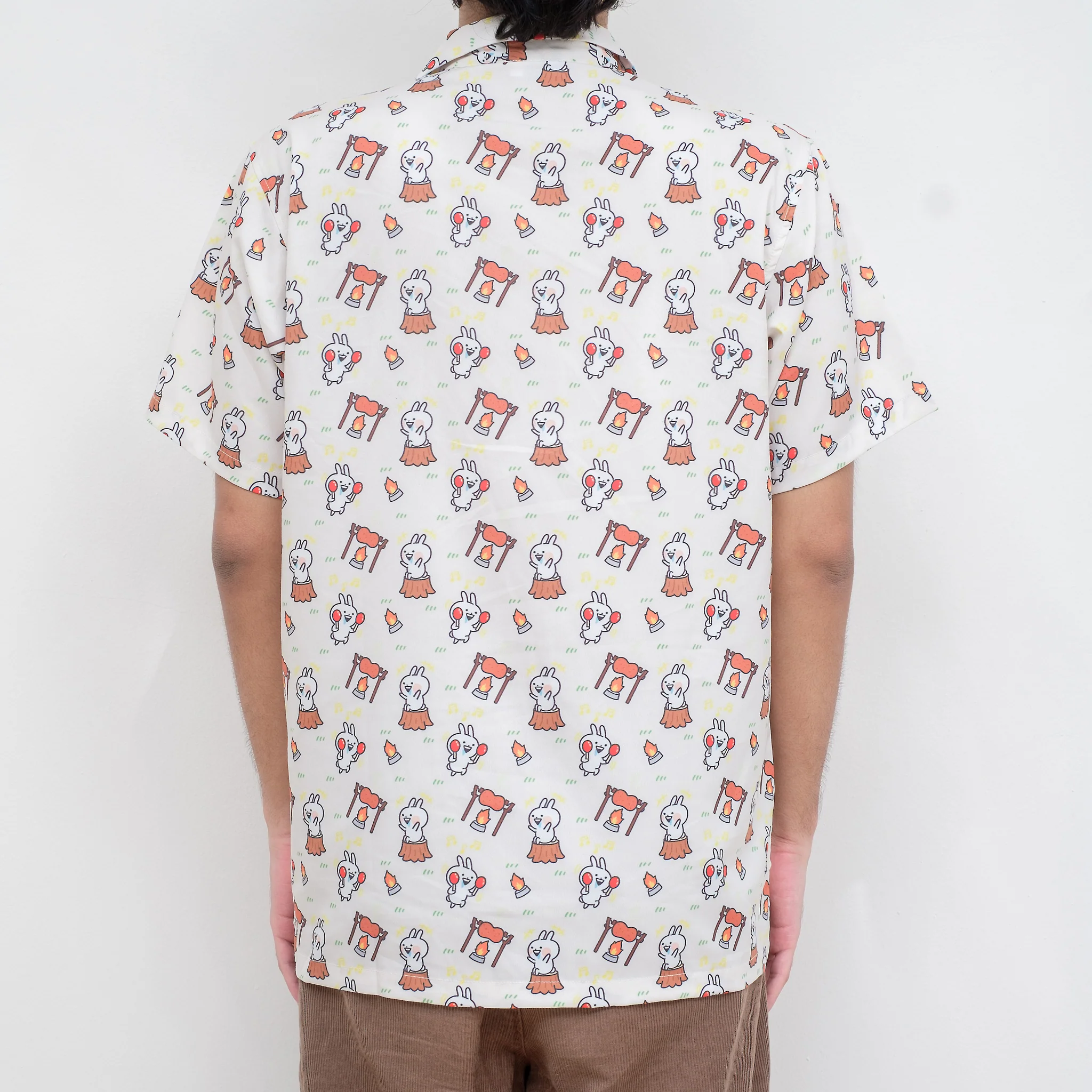 Shirt Hawaii Usagyuuun Camping Cream - Image 4