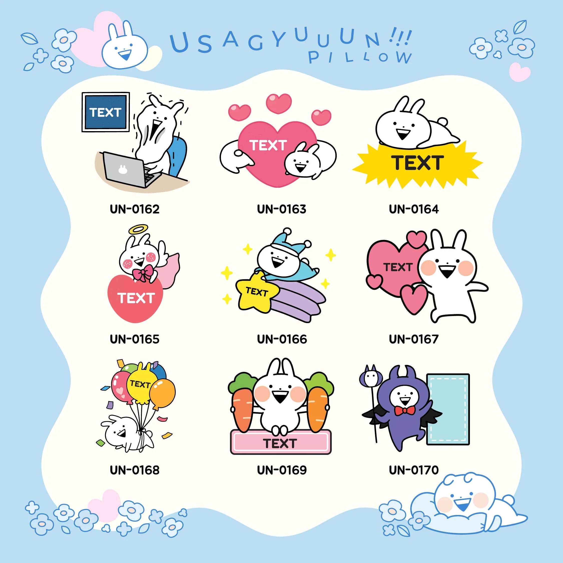 Usagyuuun custom pillow with text (Made by order products) - Image 7