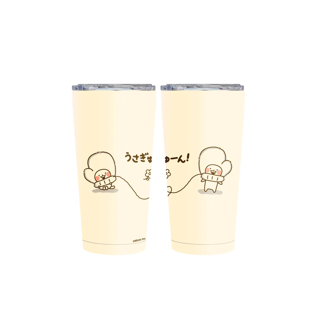 Usagyuuun Warmy Gloves Tumbler [Cream] - Image 4
